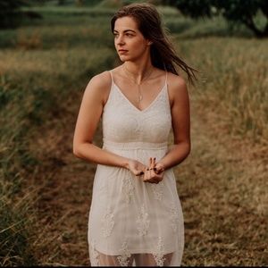 Altar’d State Apolonia Antique White Maxi Dress